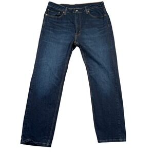 Levi's 505 Jeans Regular Fit Dark Wash Denim Pants‎ Classic W38 L32